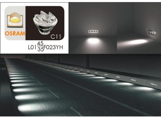 6 * 2W装飾的な引込められた台紙の線形ステップ ライト、LED階段ライト セリウム/RoHsは承認した 4